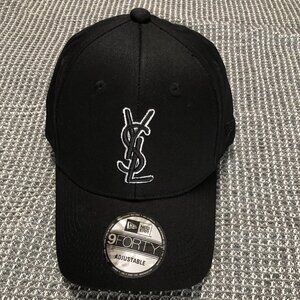 YSL MONOGRAM EMBROIDERED CAP